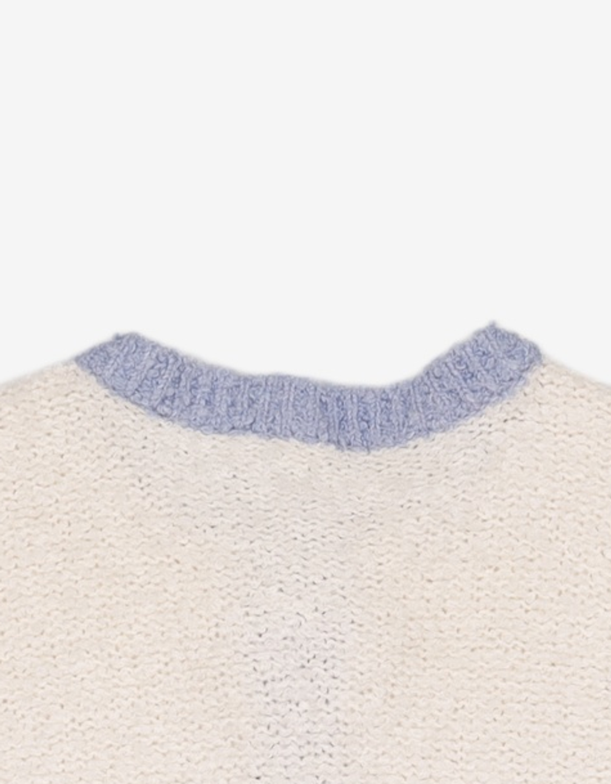 미쏘(MIXXO) 배색 부클 가디건 MIWCKCV21T S