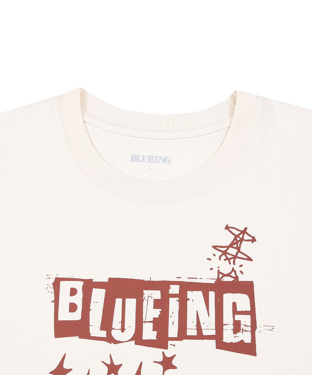 블루잉(BLUEING) BLUEING OCCULT CLUB LONG SLEEVE [CREAM]
