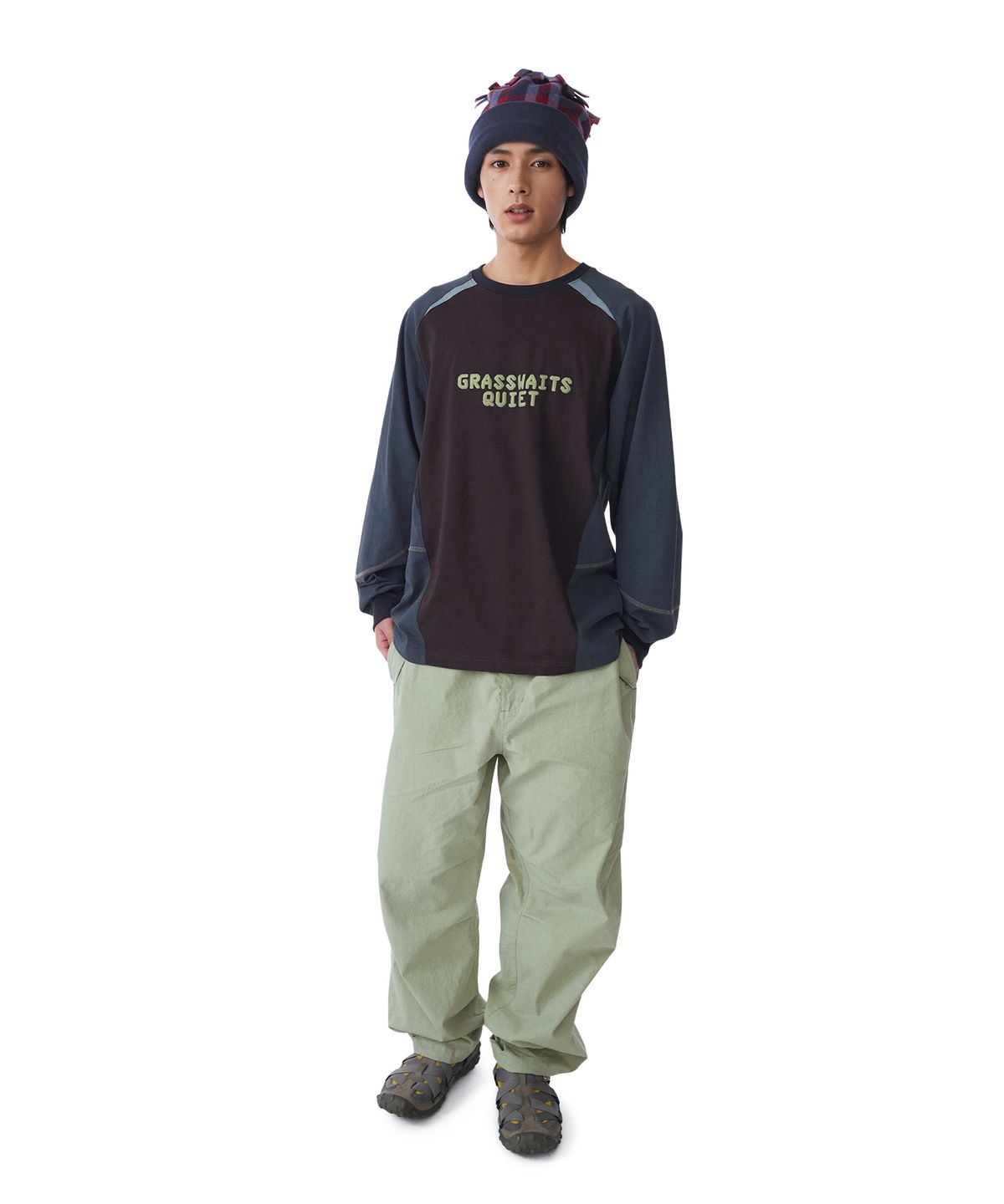 썬러브투어(SUNLOVETOUR) Quiet Training LS Tee Brown