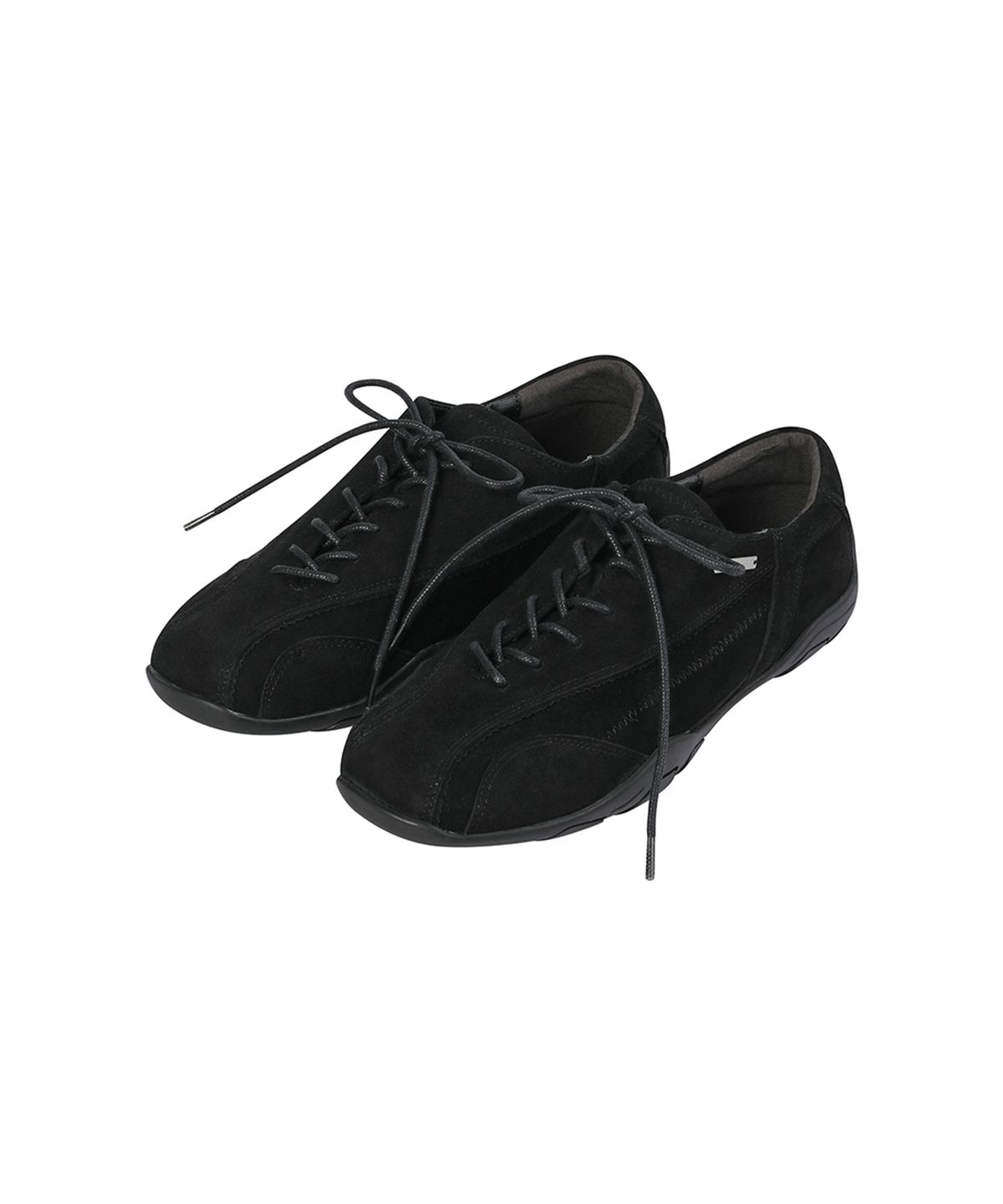 미세키서울(MISEKI SEOUL) Diagonal suede sneakers BLACK