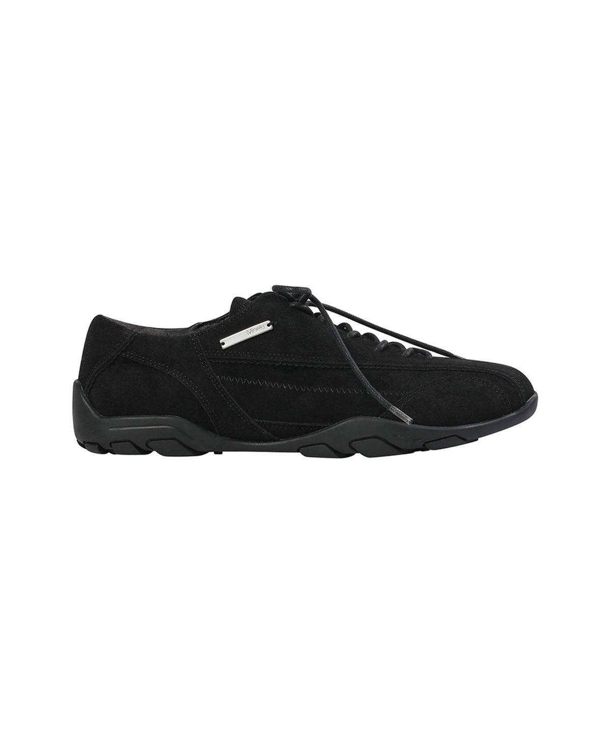 미세키서울(MISEKI SEOUL) Diagonal suede sneakers BLACK