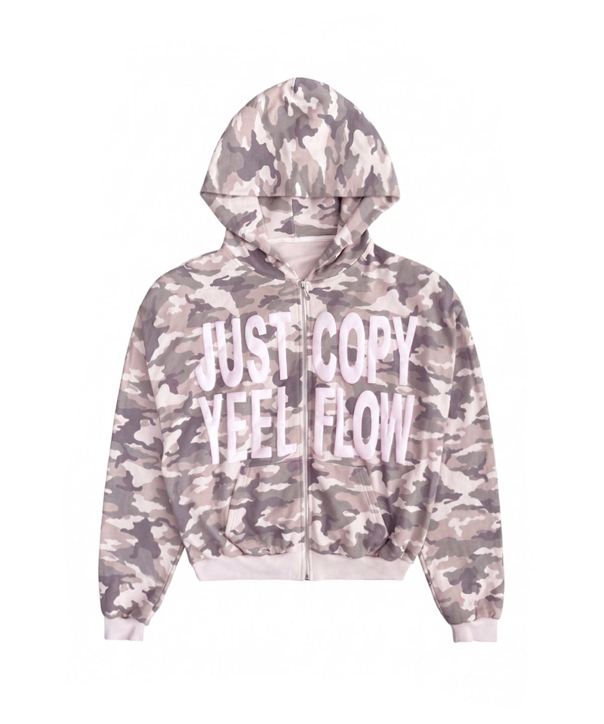 와이이이엘(YEEL) JUST COPY ZIP-UP HOODIE PINK