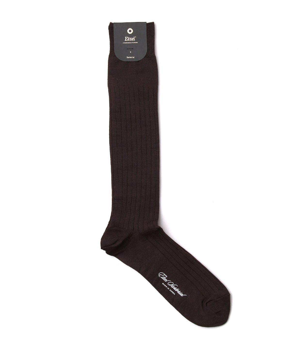 에첼(ETZEL) ETS003 남성용 드레스 니삭스 실켓 립 롱호스 CHARLES: Silket Rib Long Hose (3 Colors)
