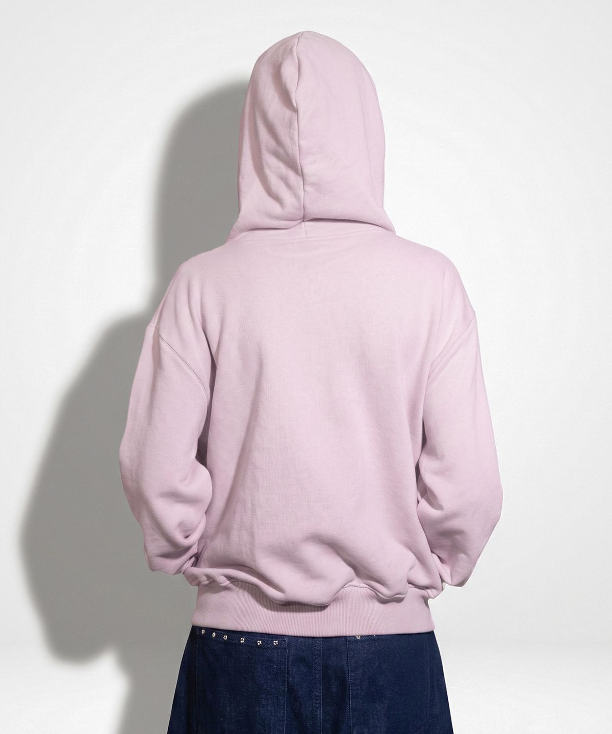 와이이이엘(YEEL) STUDDED Y ZIP-UP HOODIE PINK