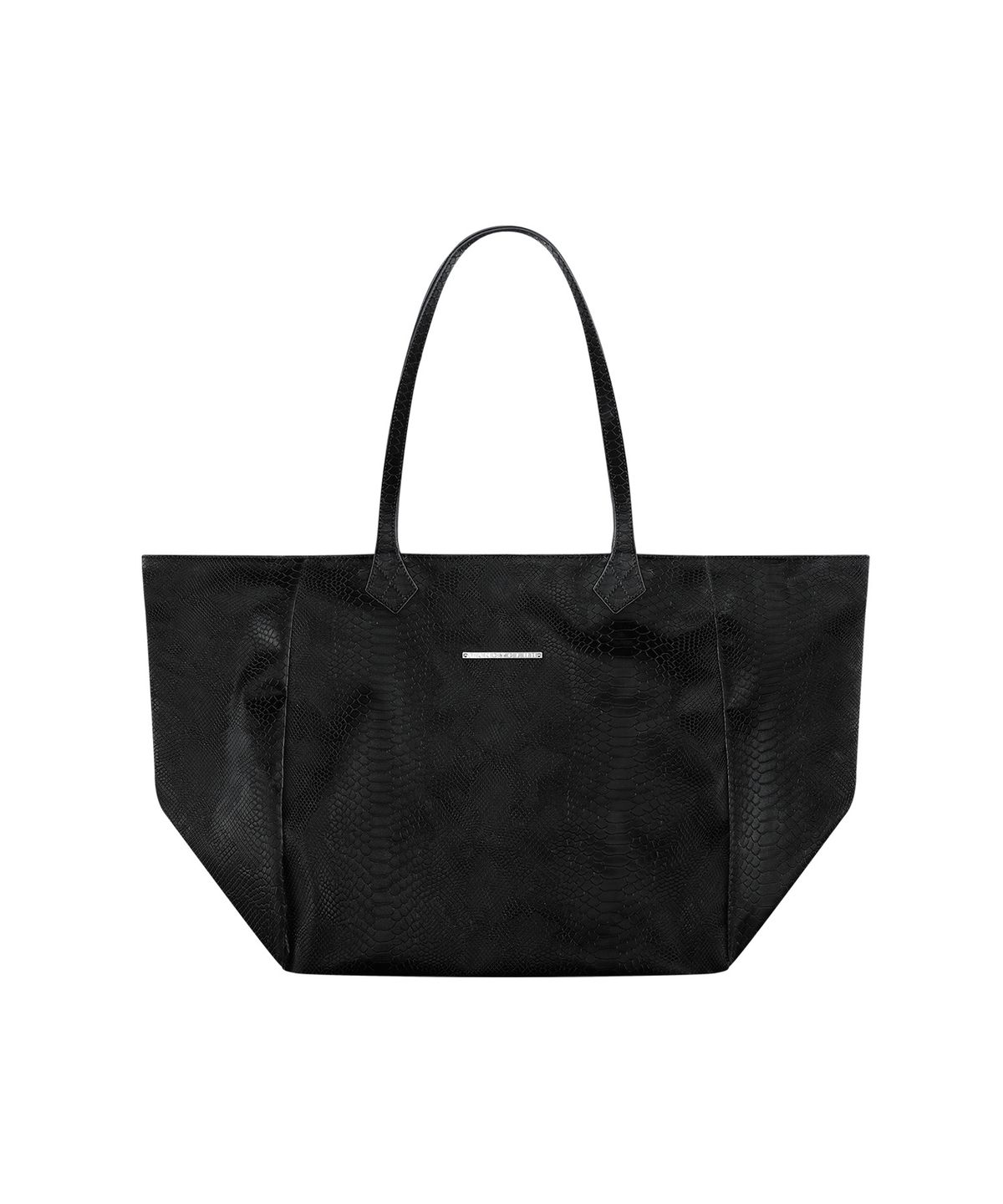 팬시클럽(FANCY CLUB) 2-WAY 레더 빅백 (BLACK) F26ZE407