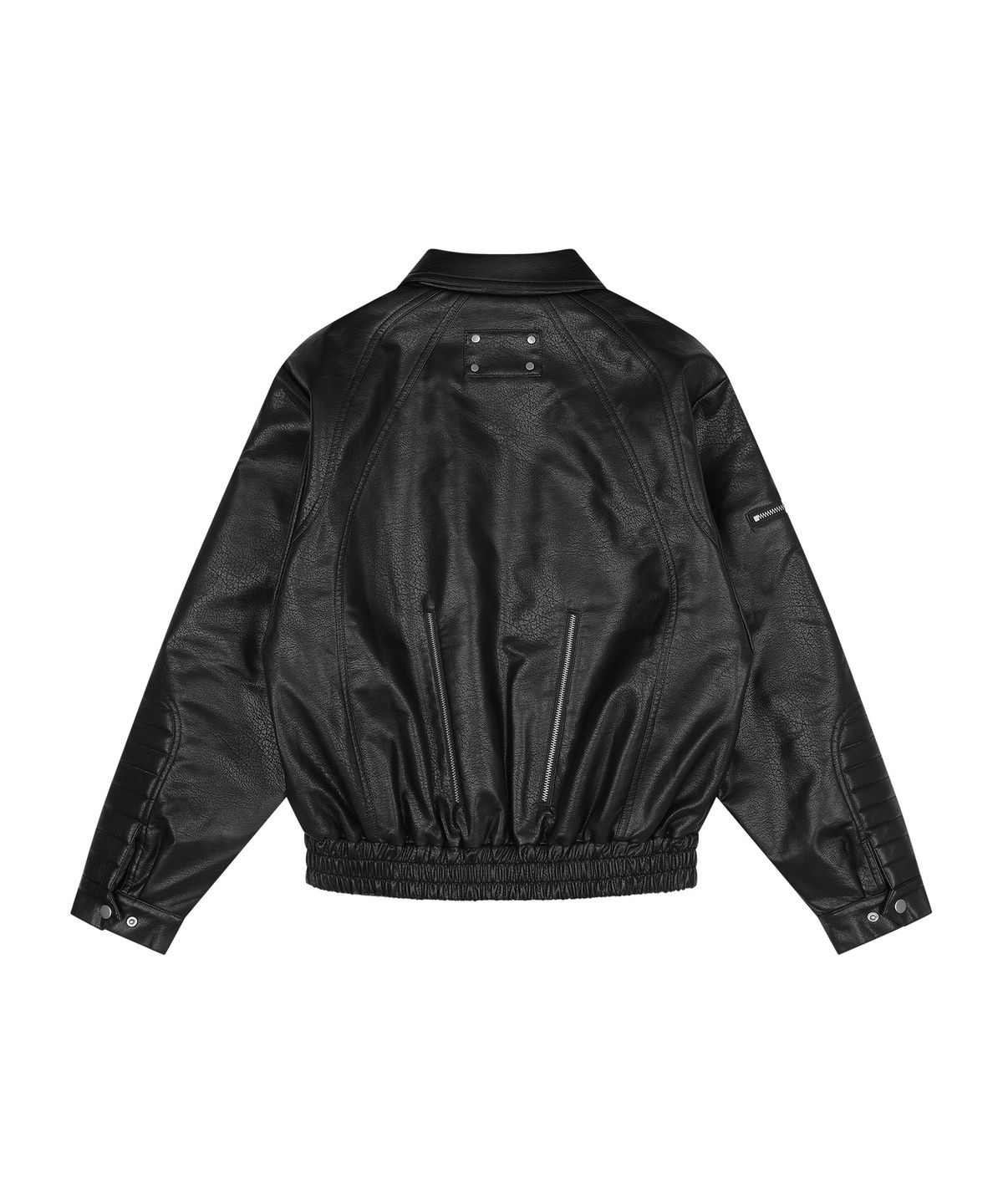 팬시클럽(FANCY CLUB) 레이서 레더 자켓 (BLACK) F26ZA507