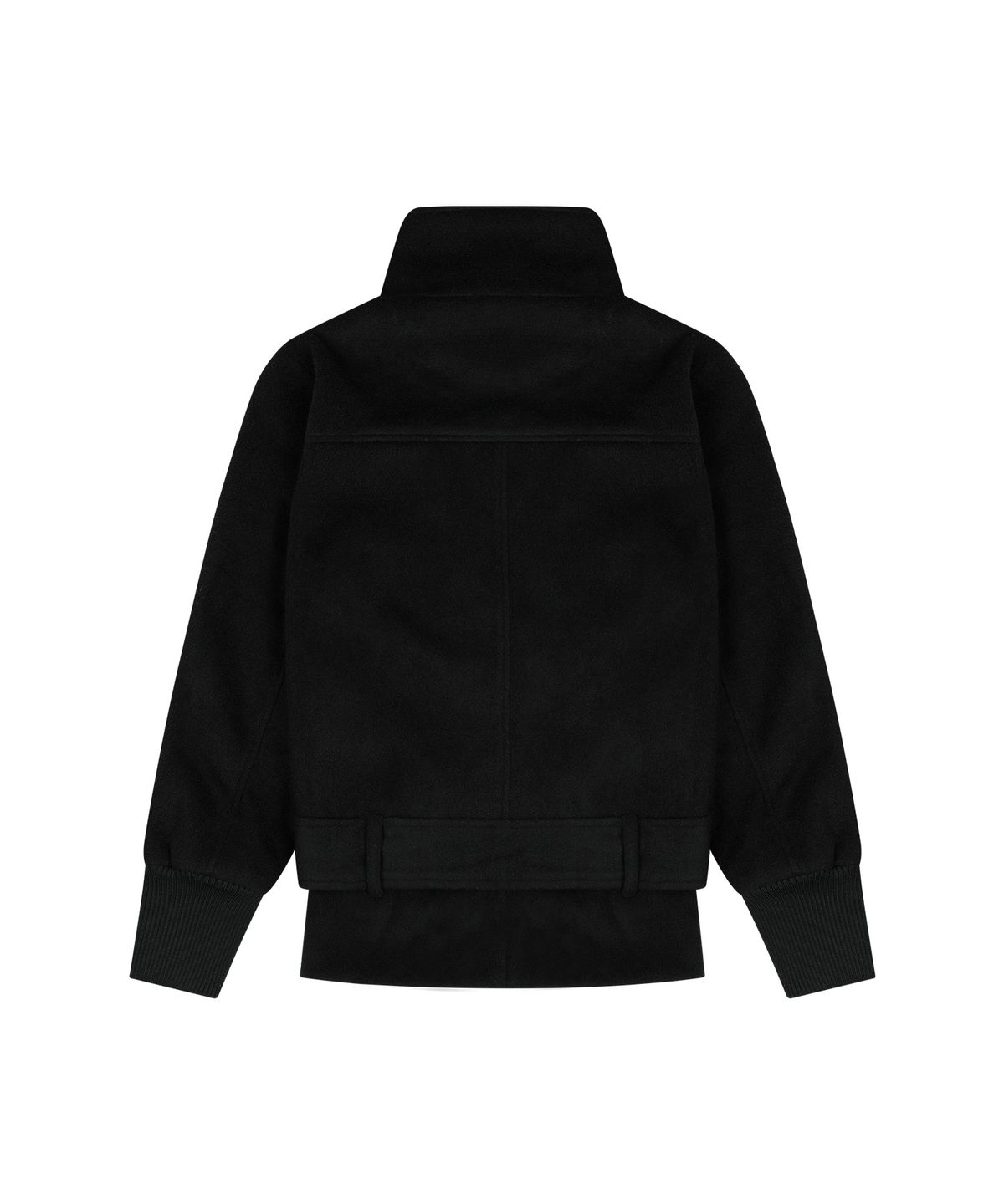 팬시클럽(FANCY CLUB) 하이넥 토글 하프 코트 (BLACK) F26ZA505
