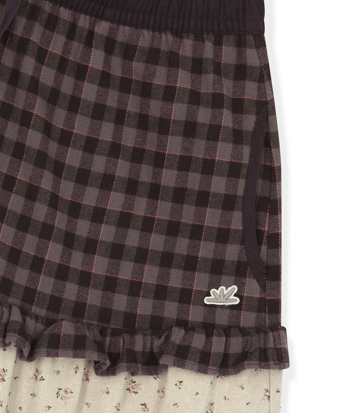 썬러브투어(SUNLOVETOUR) W Frill Flannel Long Skirt Purple