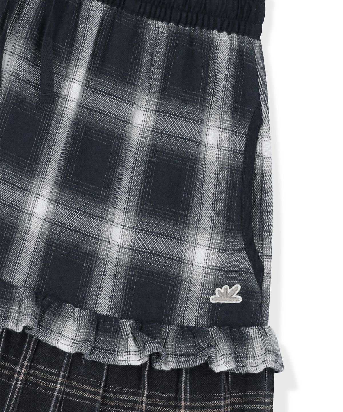 썬러브투어(SUNLOVETOUR) W Frill Flannel Long Skirt Navy