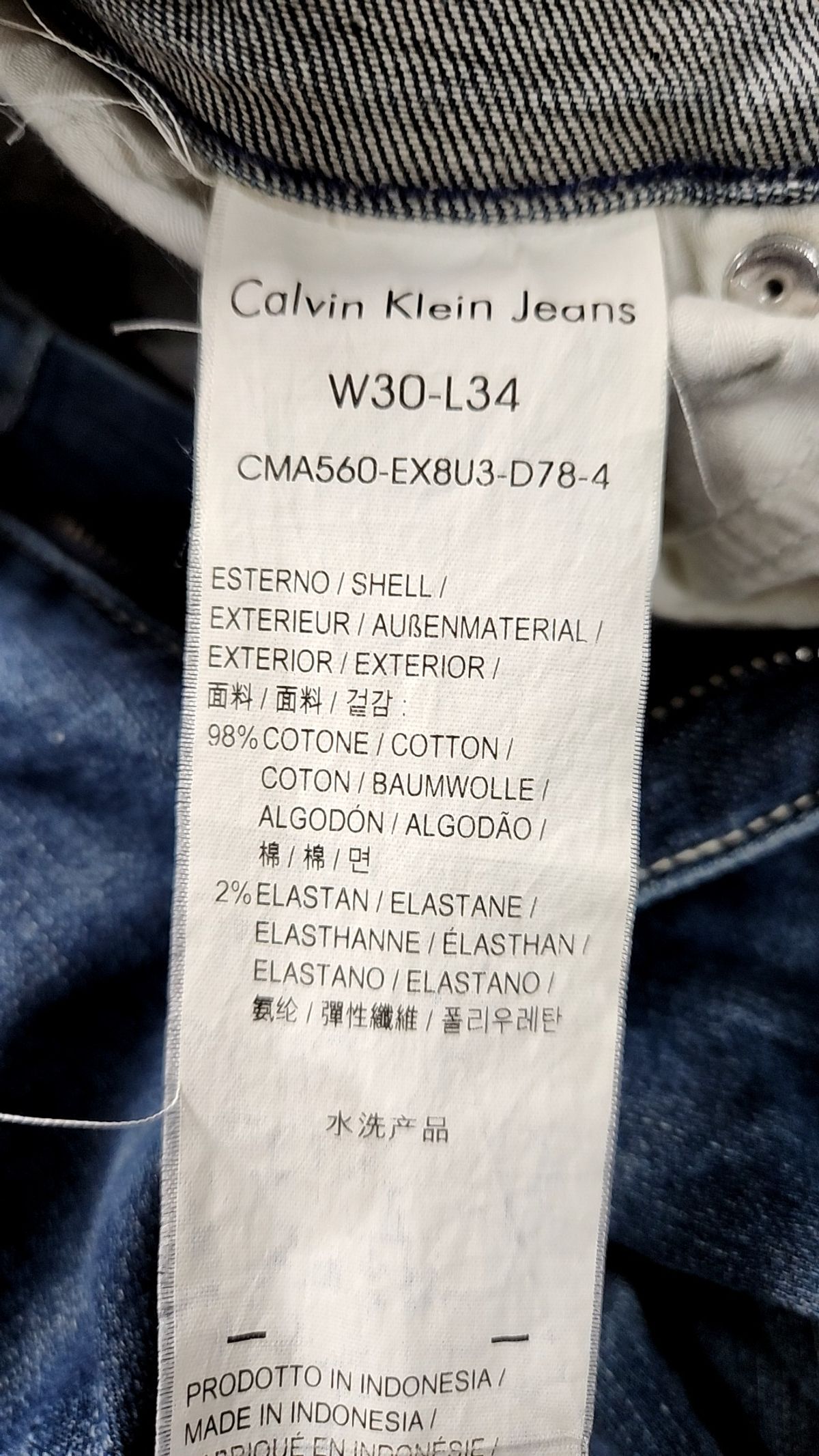 캘빈클라인 진(CALVIN KLEIN JEANS) 청/데님 팬츠 30