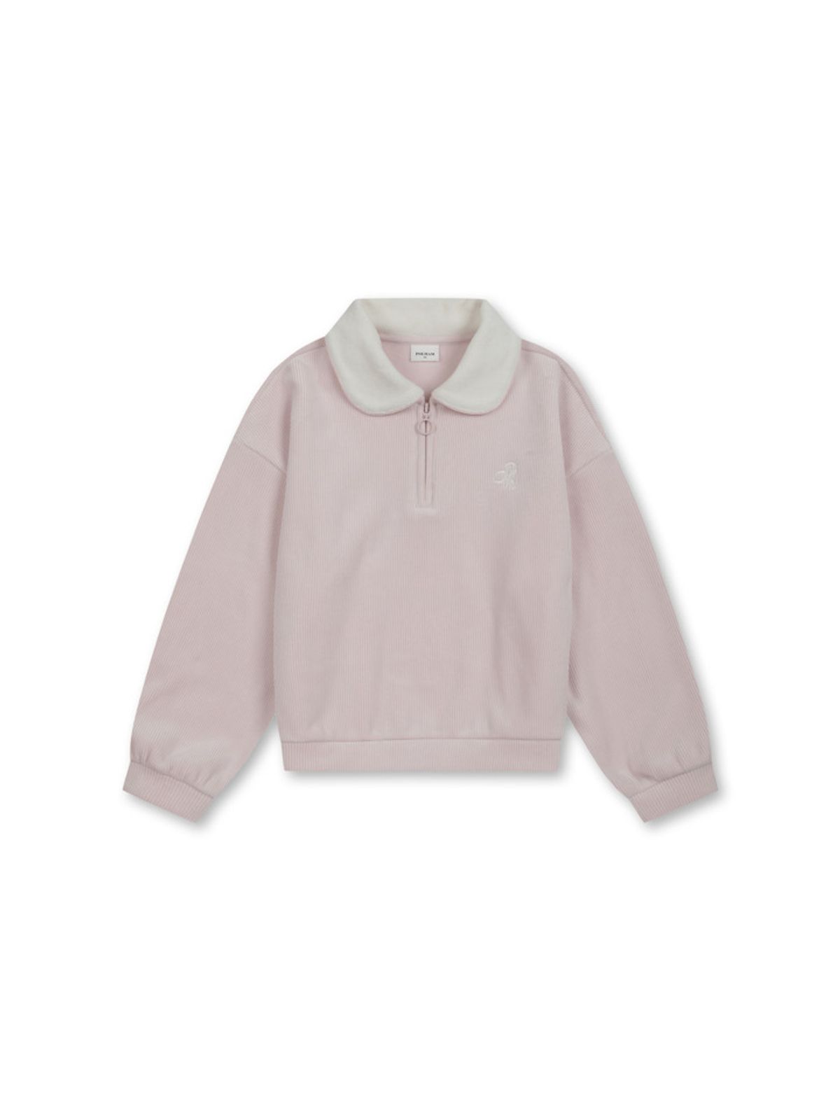 폴햄키즈(POLHAM KIDS) 여아 코듀로이 벨로아 카라 맨투맨_PKF4TR2056