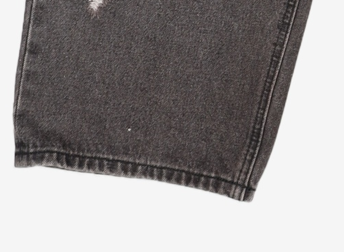 어반드레스(AVANDRESS) Brush Destroyed Denim Pants BLACK M