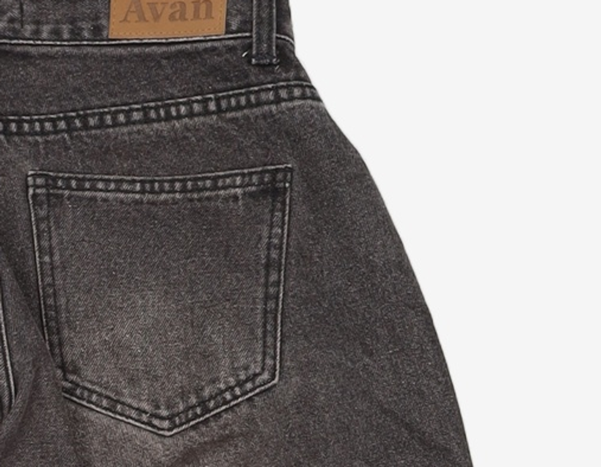 어반드레스(AVANDRESS) Brush Destroyed Denim Pants BLACK M