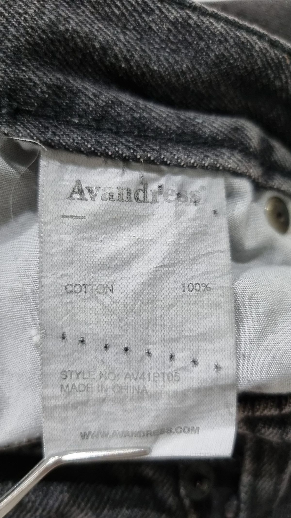어반드레스(AVANDRESS) Brush Destroyed Denim Pants BLACK M