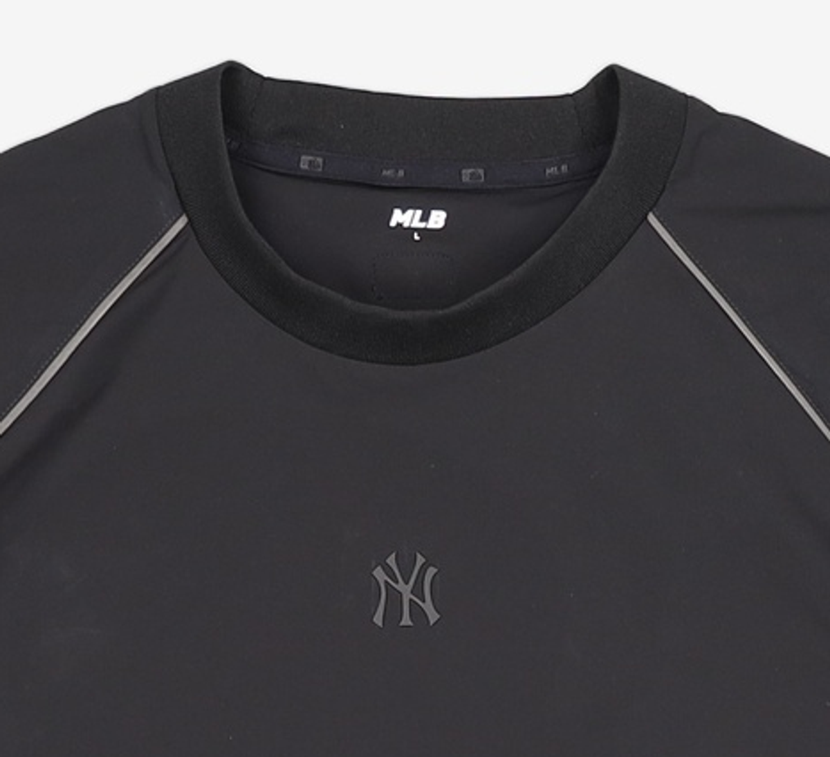엠엘비(MLB) 베이직 고프코어 우븐 매쉬포인트 반팔 맨투맨 NY (Black) L