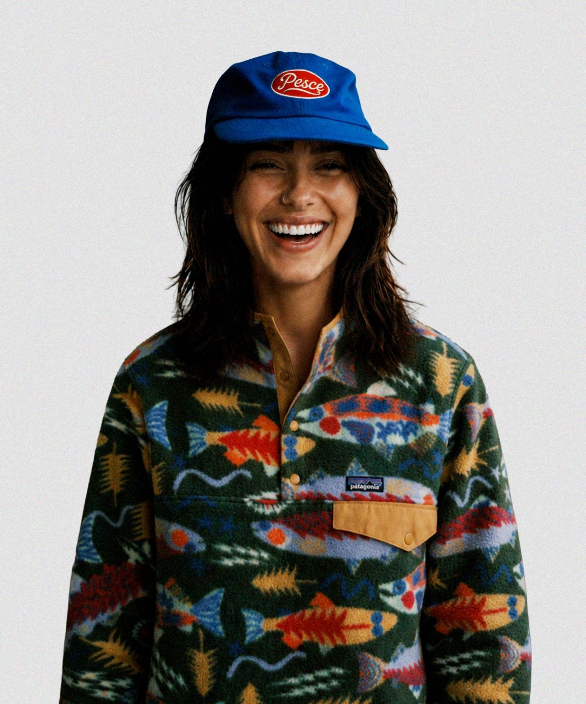 페셰(PESCE) Billi Washed Cap - Red Patch