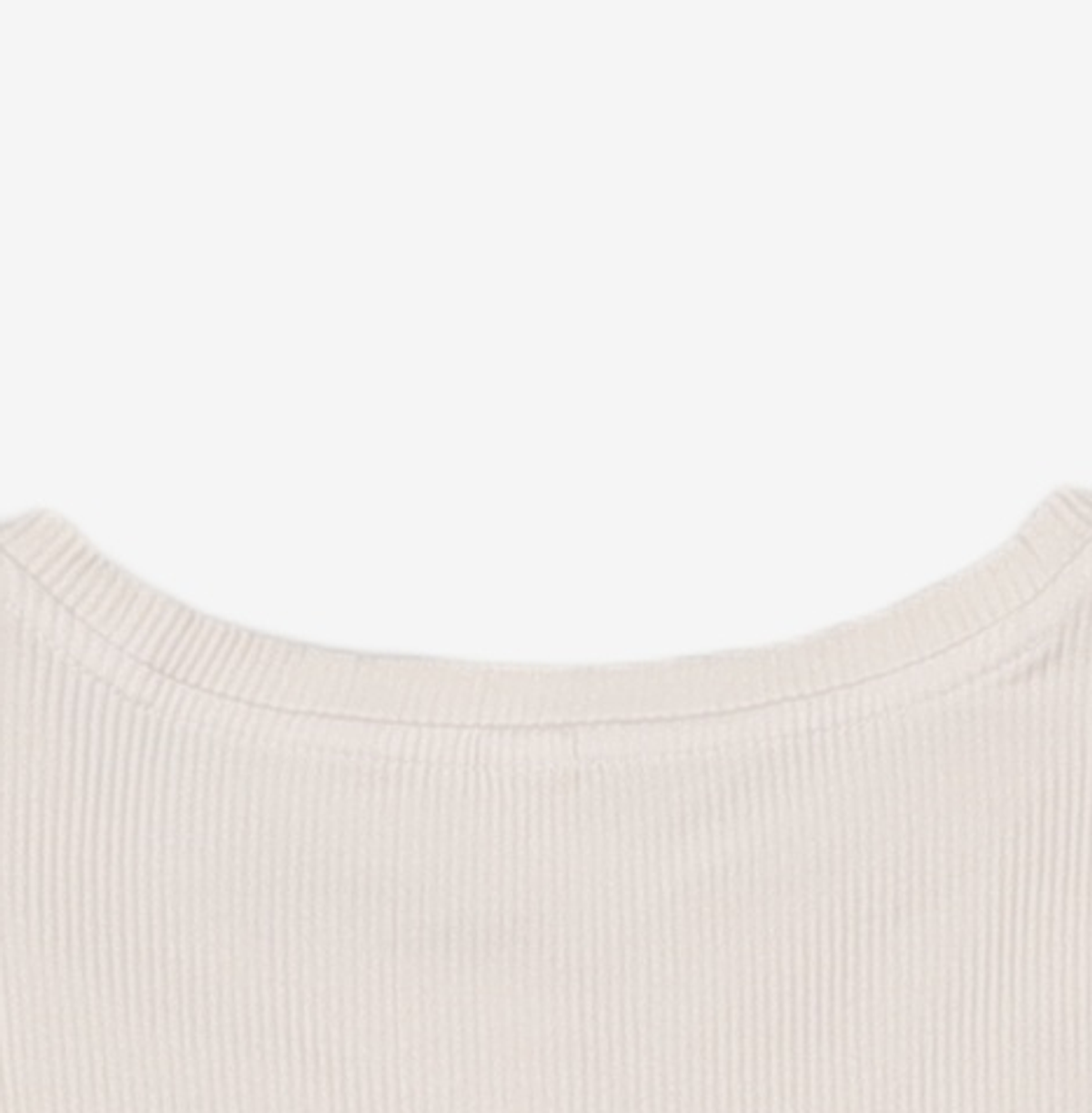 배럴(BARREL) 배럴핏 골지 숏 슬리브 화이트 (BI1WFSH35WHT) M