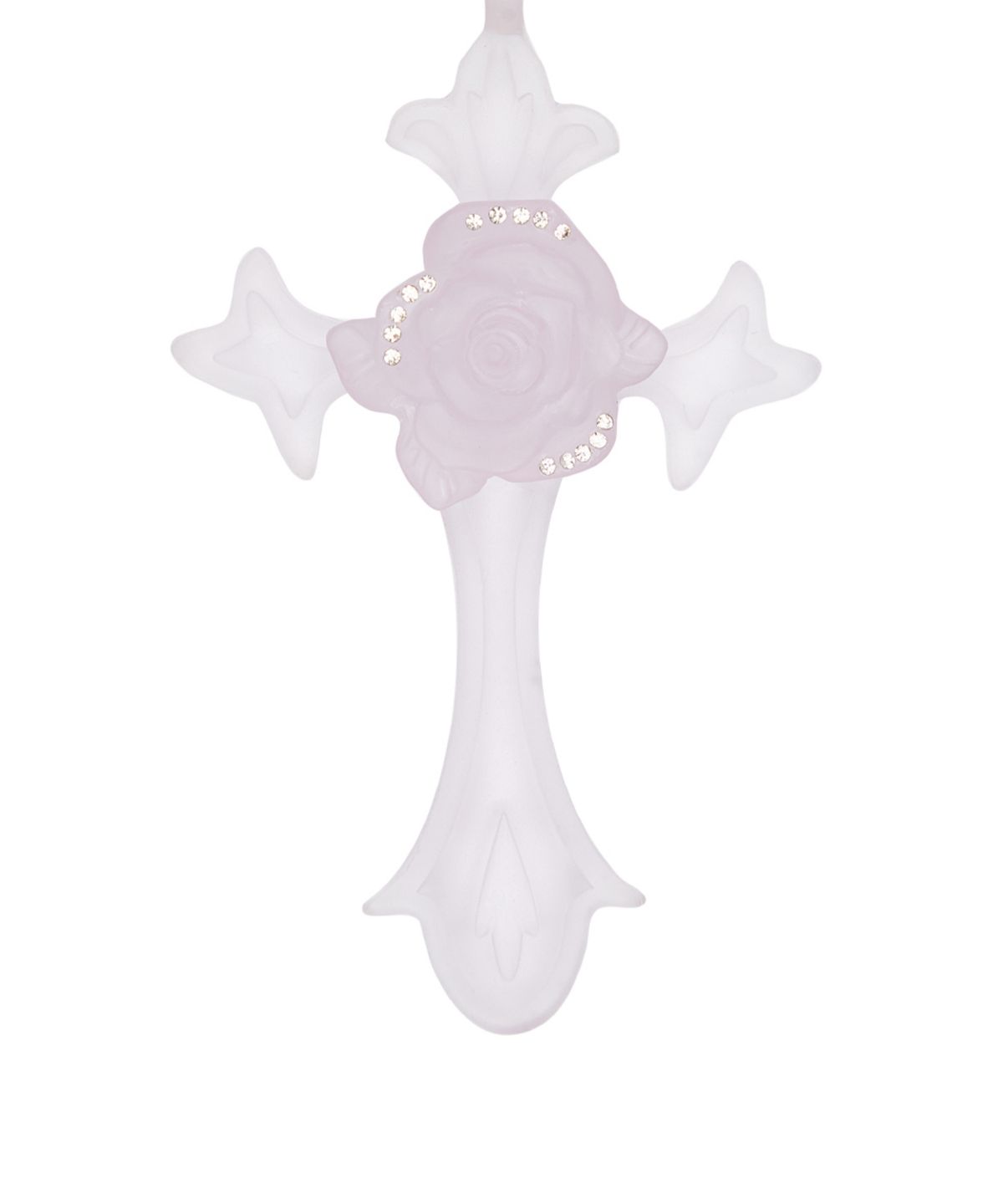러브이즈트루(LUVISTRUE) RL ROSE CROSS NECKLACE(PURPLE)