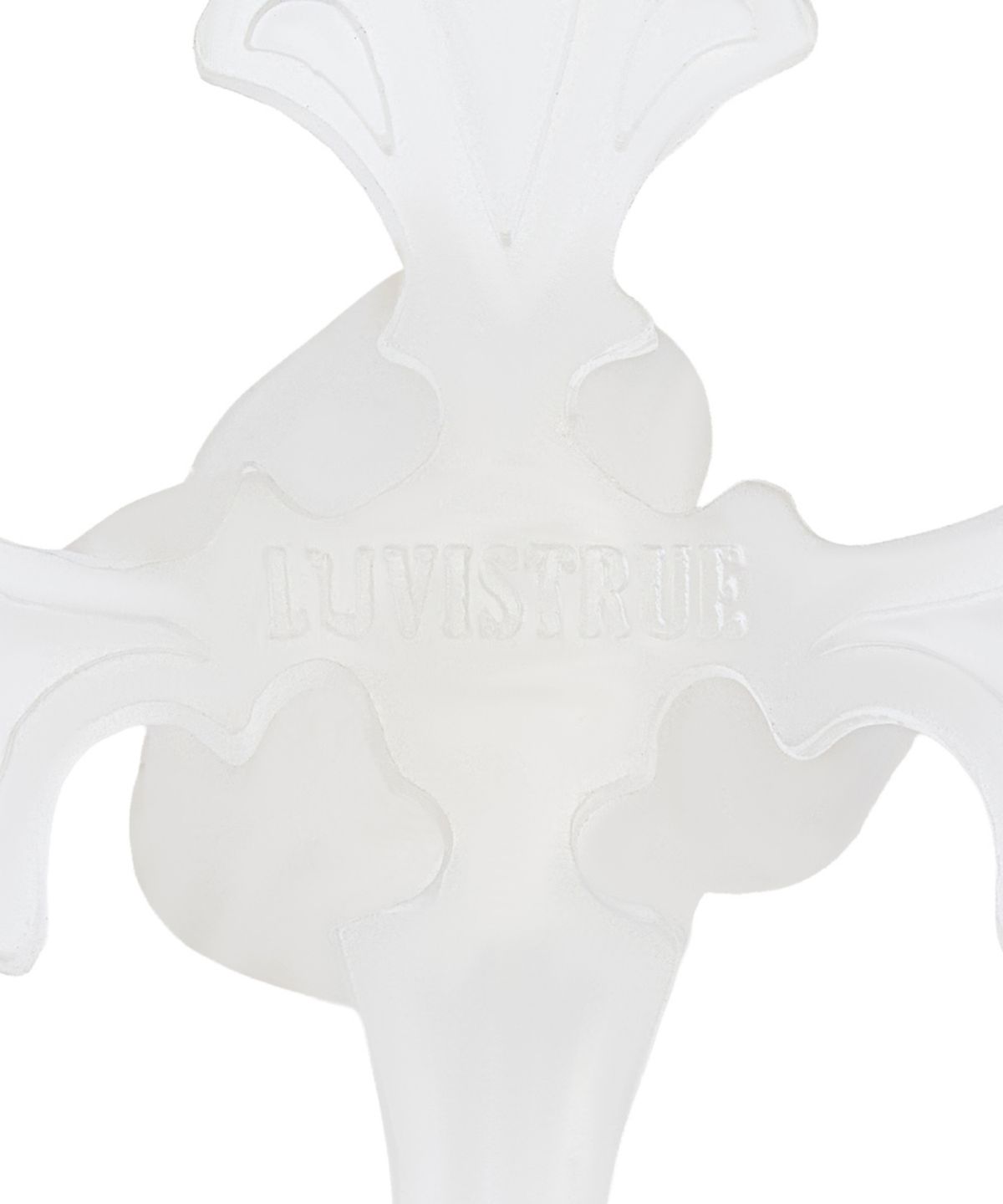러브이즈트루(LUVISTRUE) RL ROSE CROSS NECKLACE(WHITE)