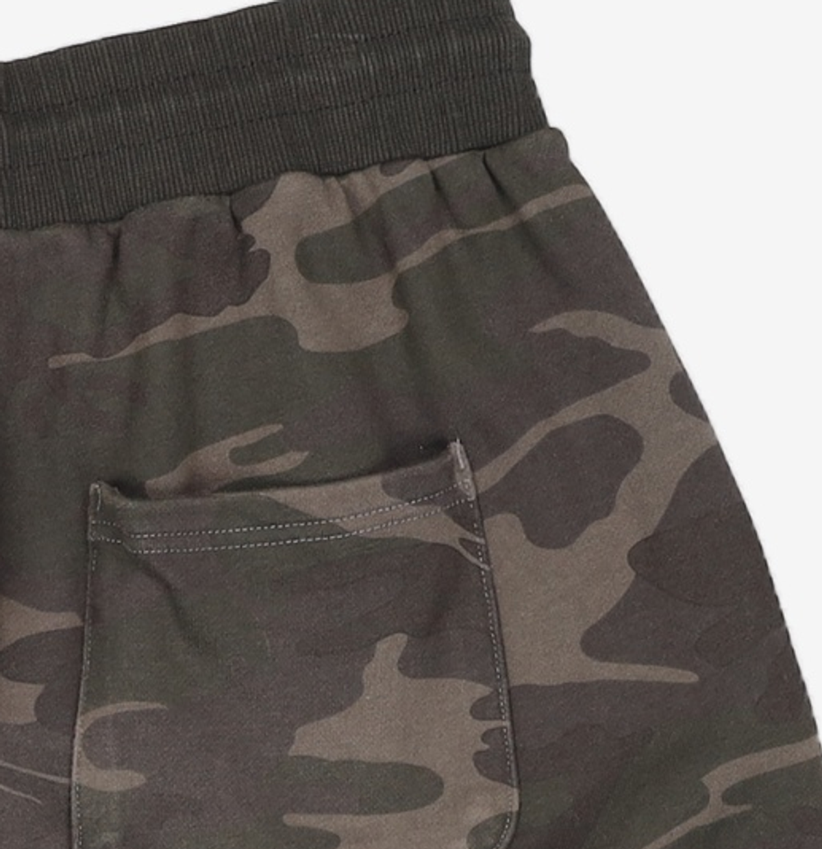 엑스컨테이너(EXCONTAINER) 빈티지 카모 버뮤다 스웻 팬츠 (DEEP KHAKI) XL