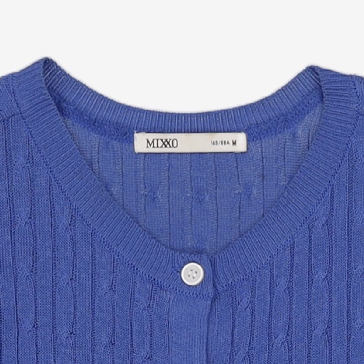 미쏘(MIXXO) 케이블 반팔 가디건_MIWCKD534T M