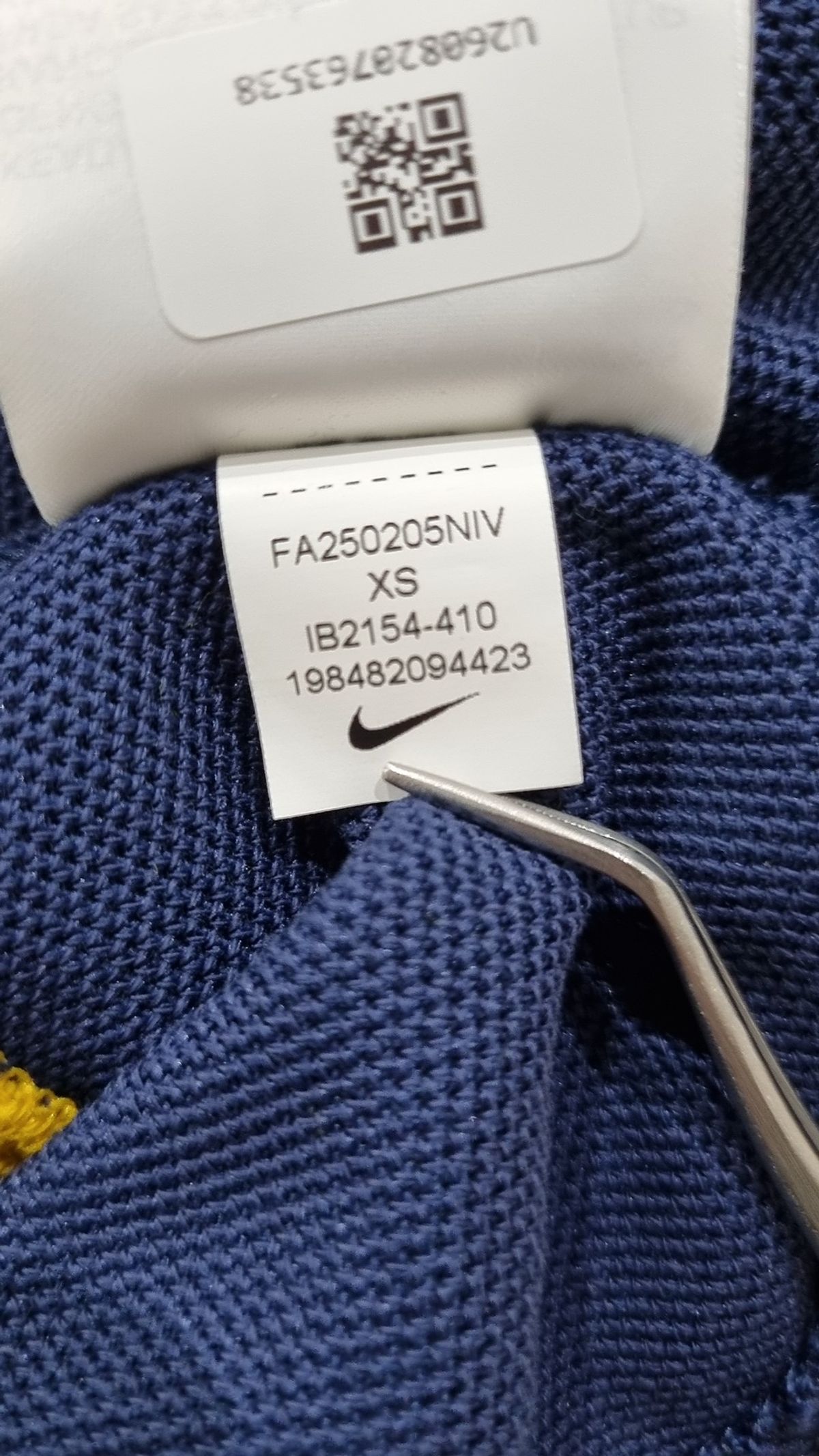 나이키(NIKE) 스포츠웨어 오버사이즈 반소매 폴로 탑 W - 미드나이트 네이비:다크 설퍼:화이트 / IB2154-410 XS