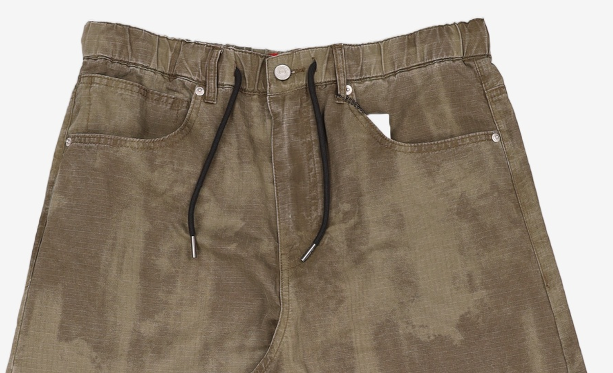 기철(KICHUL) Printed balloon cotton pants (khaki) L
