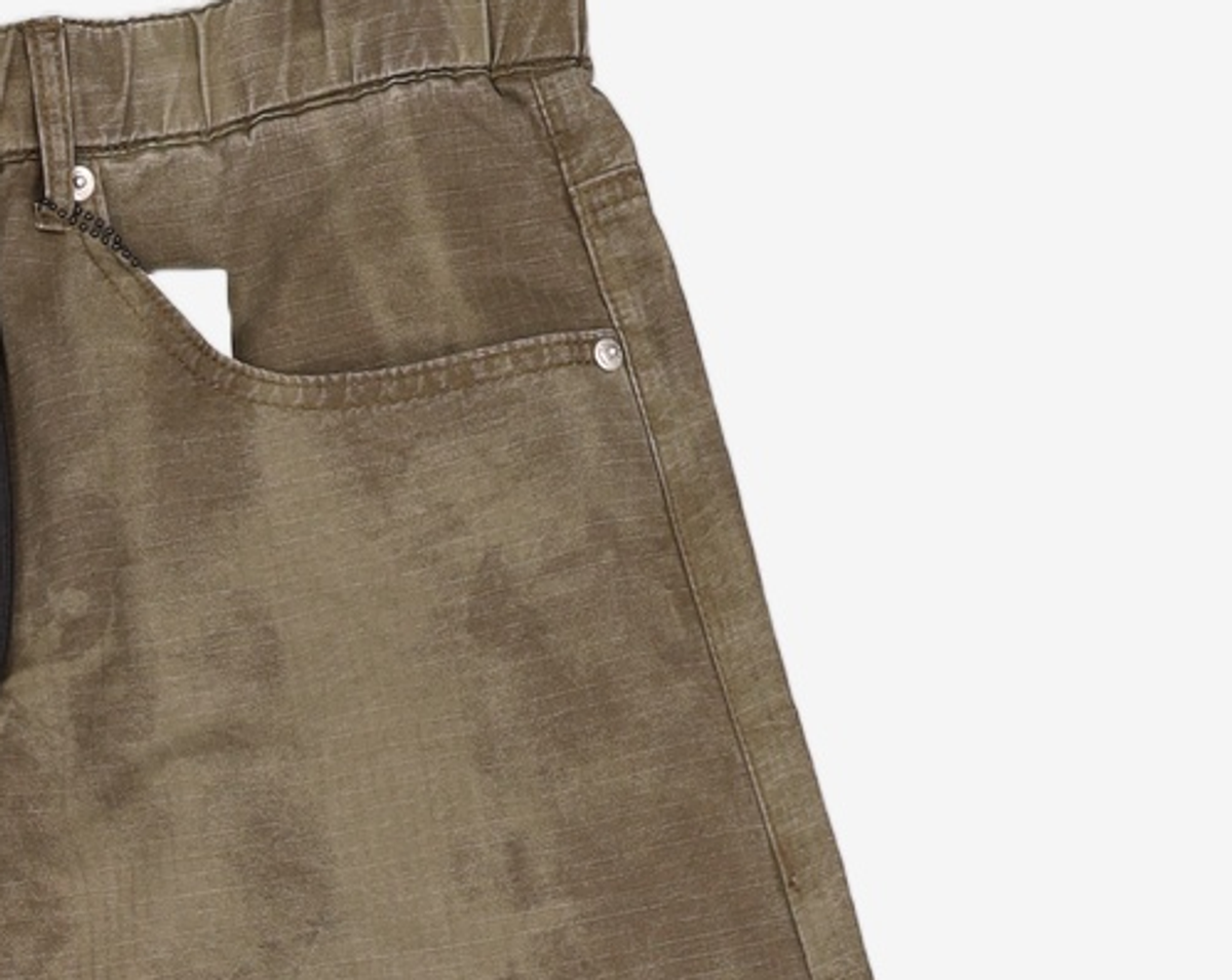 기철(KICHUL) Printed balloon cotton pants (khaki) L