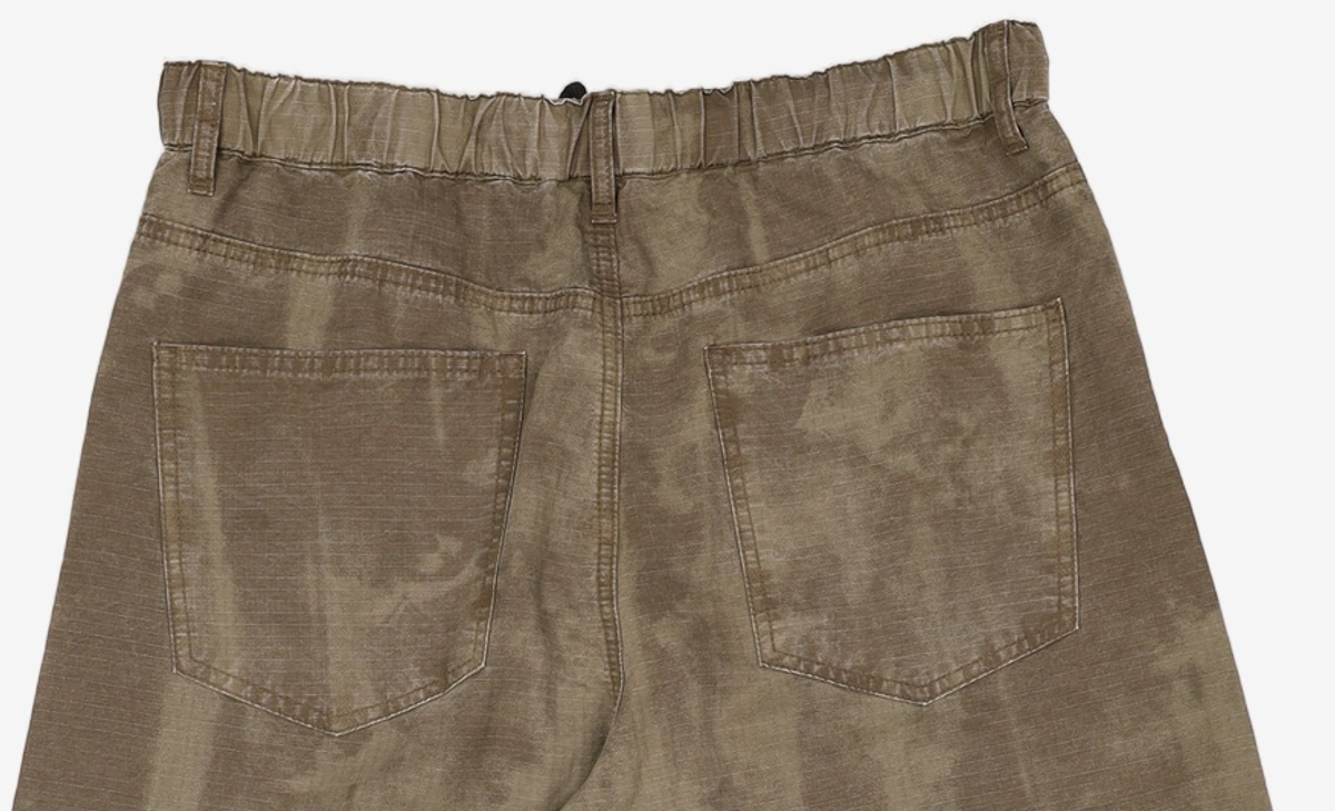 기철(KICHUL) Printed balloon cotton pants (khaki) L