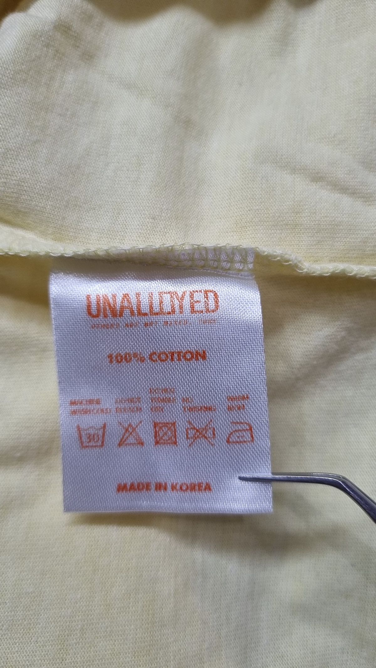 어널로이드(UNALLOYED) 반소매 티셔츠 M
