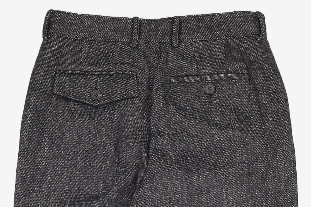 마틴플랜(MARTIN PLAN) One Tuck Wool Slacks - BLACK 105