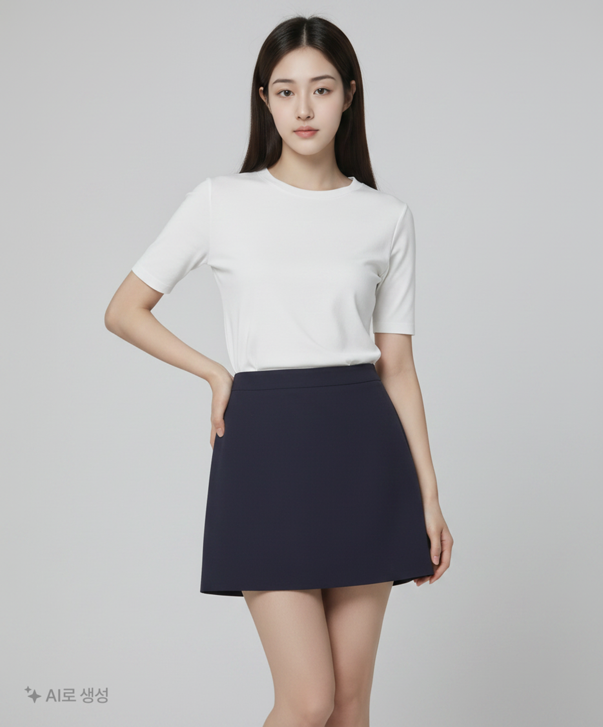 미쏘(MIXXO) A라인 미니 스커트 MIWWH9406A 24