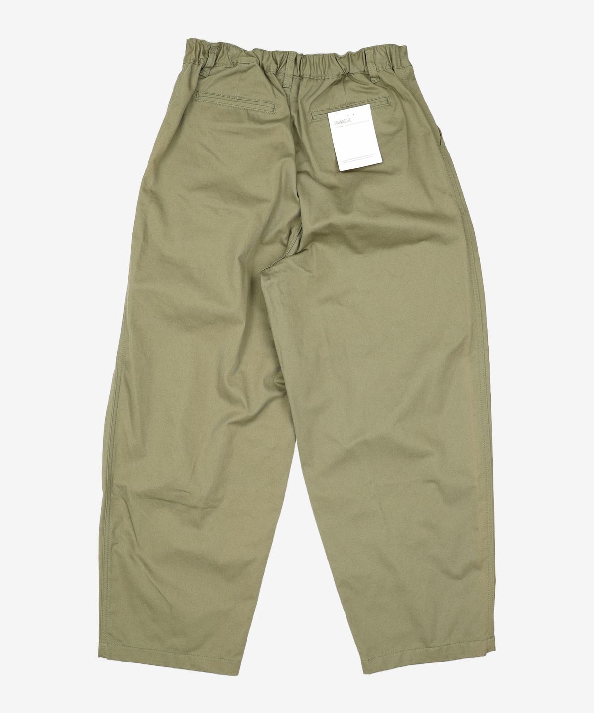 사운즈라이프(SOUNDSLIFE) Steady Balloon Snap Pants Khaki L