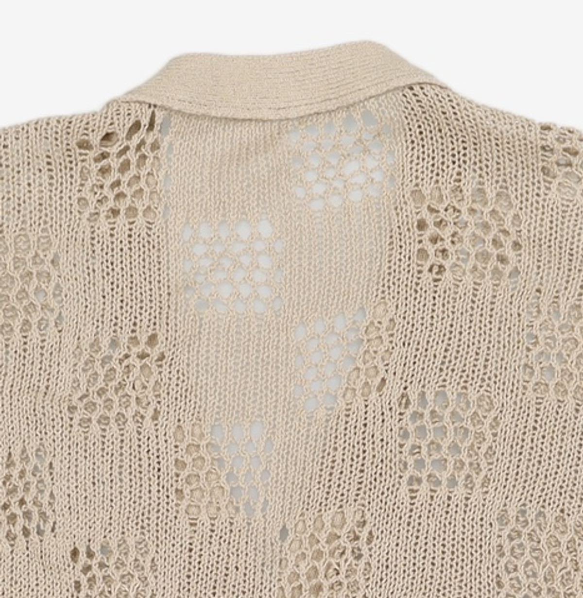 유스(YOUTH) Oversized Meshed Cardigan-Khaki M