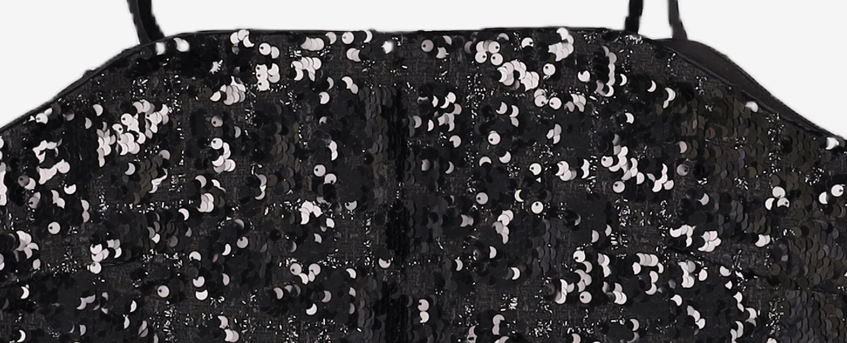 룩캐스트(LOOKAST) 로사 스팽글 뷔스티에_블랙 / ROSA SPANGLE BUSTIER_BLACK M