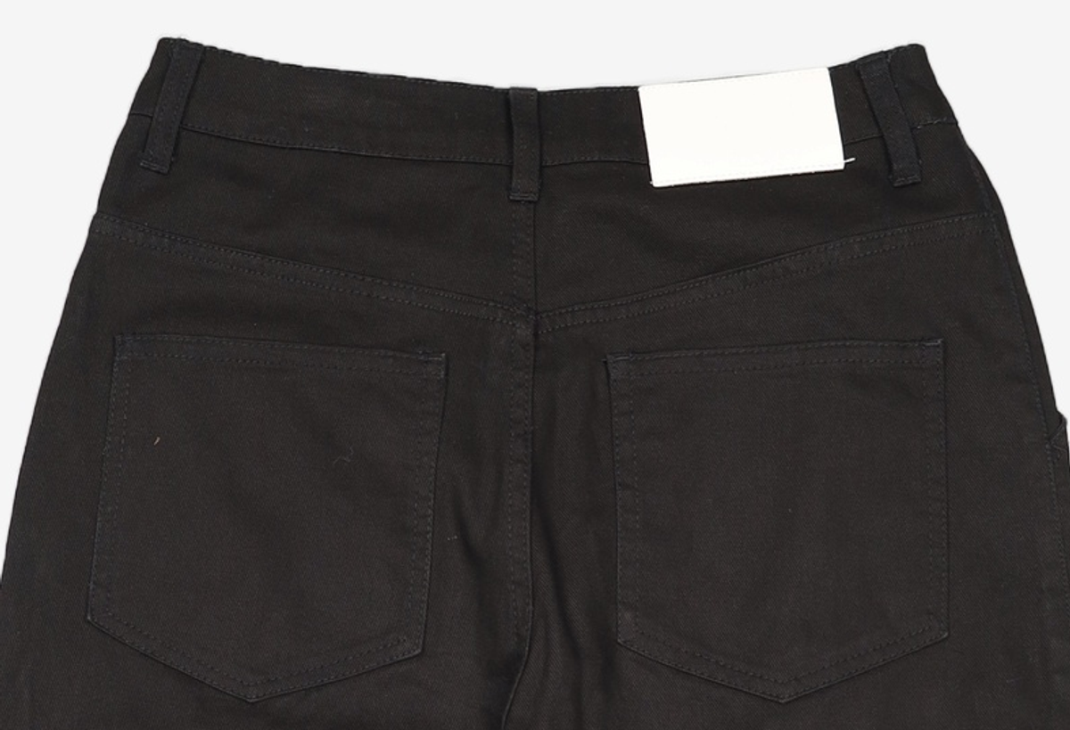 데케트(DECET) [AMC 데님]Dawn 2Pleats Wide Jeans DCPT007AshBlack 28