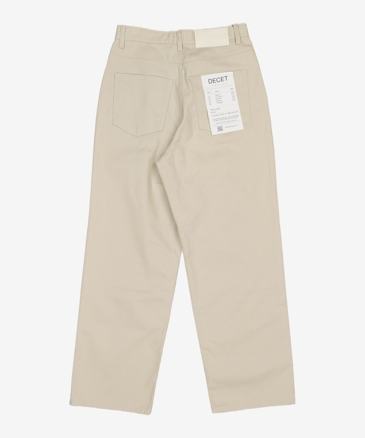데케트(DECET) [AMC 데님]Dawn 2Pleats Wide Jeans DCPT007AshBlack 26
