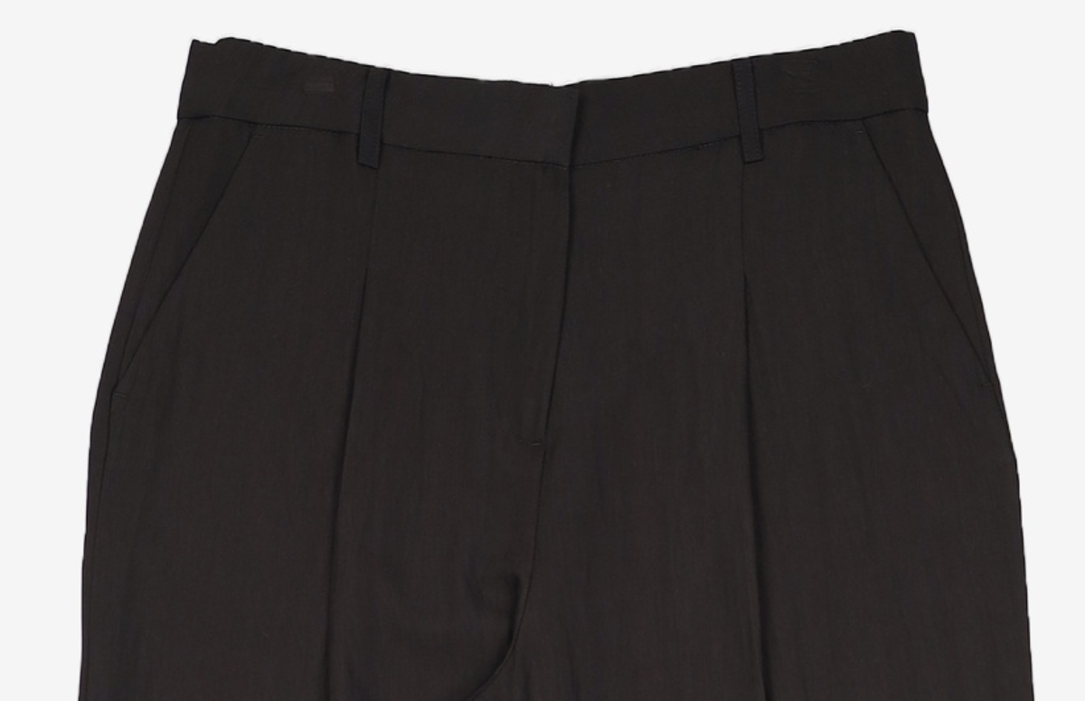 몽돌(MONGDOL) 원턱 와이드 슬랙스 블랙 MDPT025BLACK L