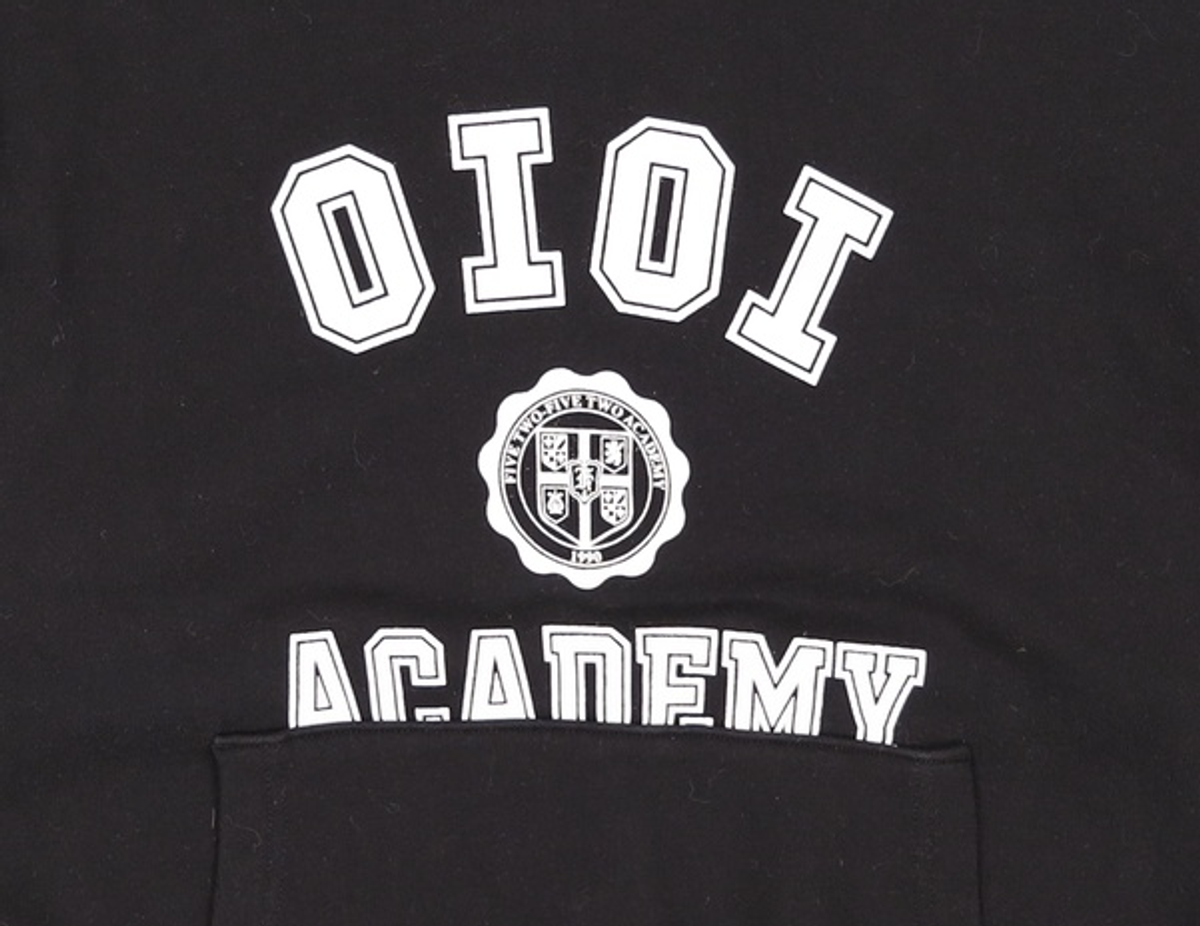 오아이오아이 컬렉션(OIOI COLLECTION) POCKET VARSITY SWEATSHIRTS [BLACK] S
