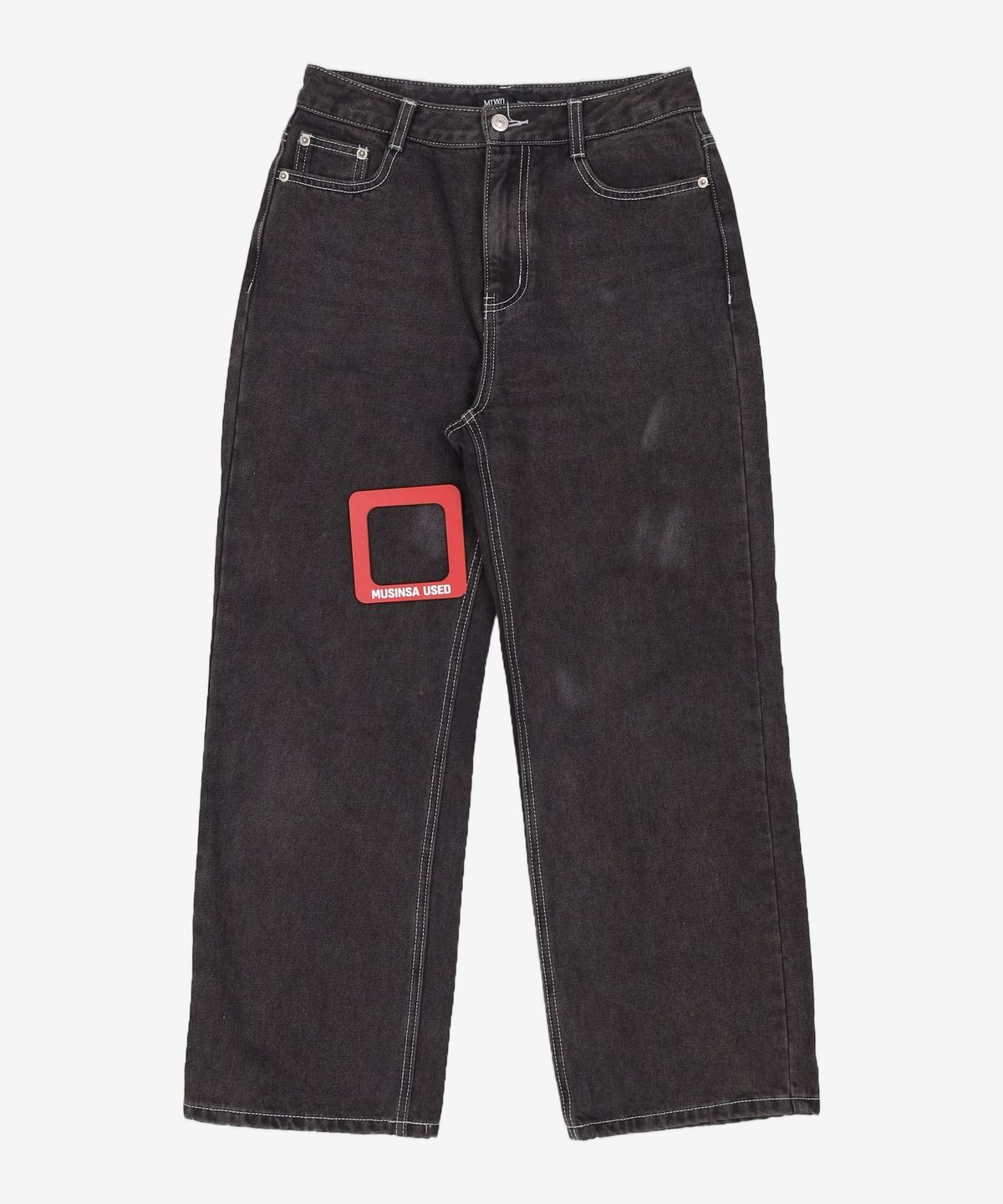 미쏘(MIXXO) 9부 와이드 데님 MIWTJCV37J 26
