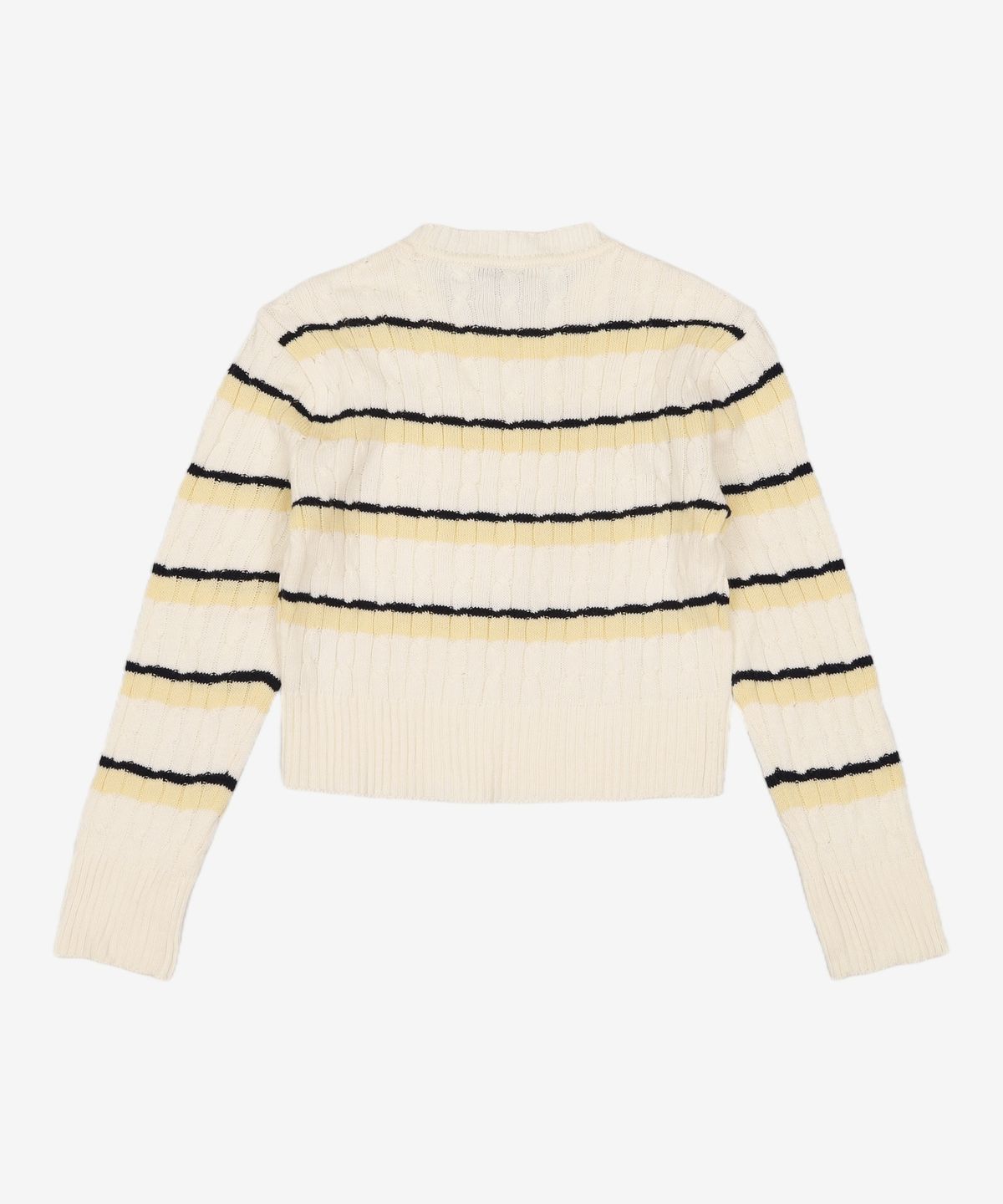 미쏘(MIXXO) 스트라이프 케이블 풀오버 MIWKAC956T S