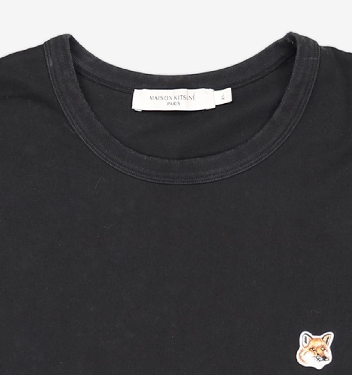 메종 키츠네(MAISON KITSUNE) 폭스헤드 반팔 티셔츠 AM00103KJ0008 P480 NAVY XL