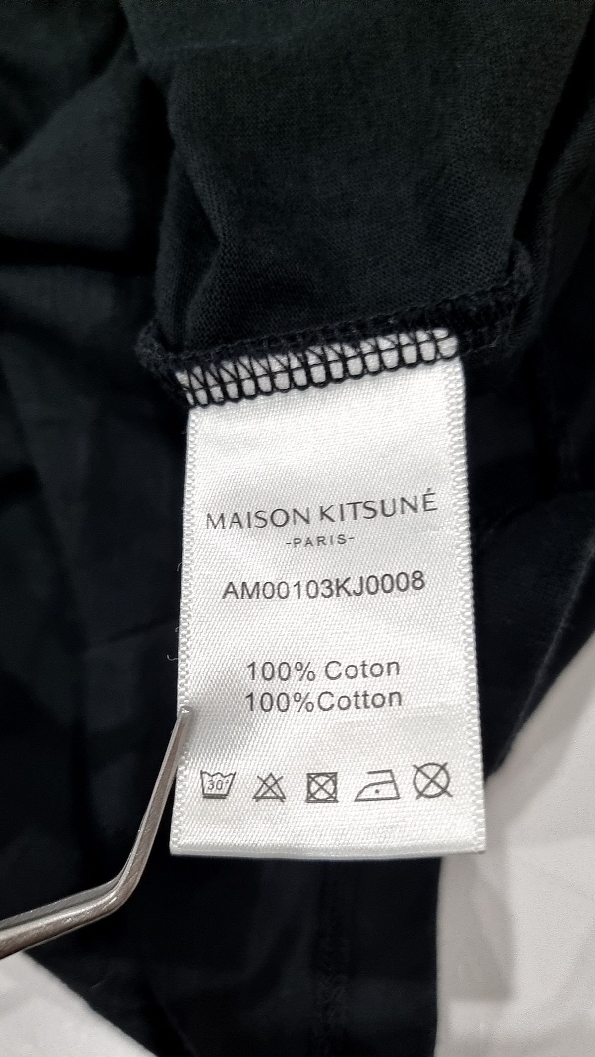 메종 키츠네(MAISON KITSUNE) 폭스헤드 반팔 티셔츠 AM00103KJ0008 P480 NAVY XL
