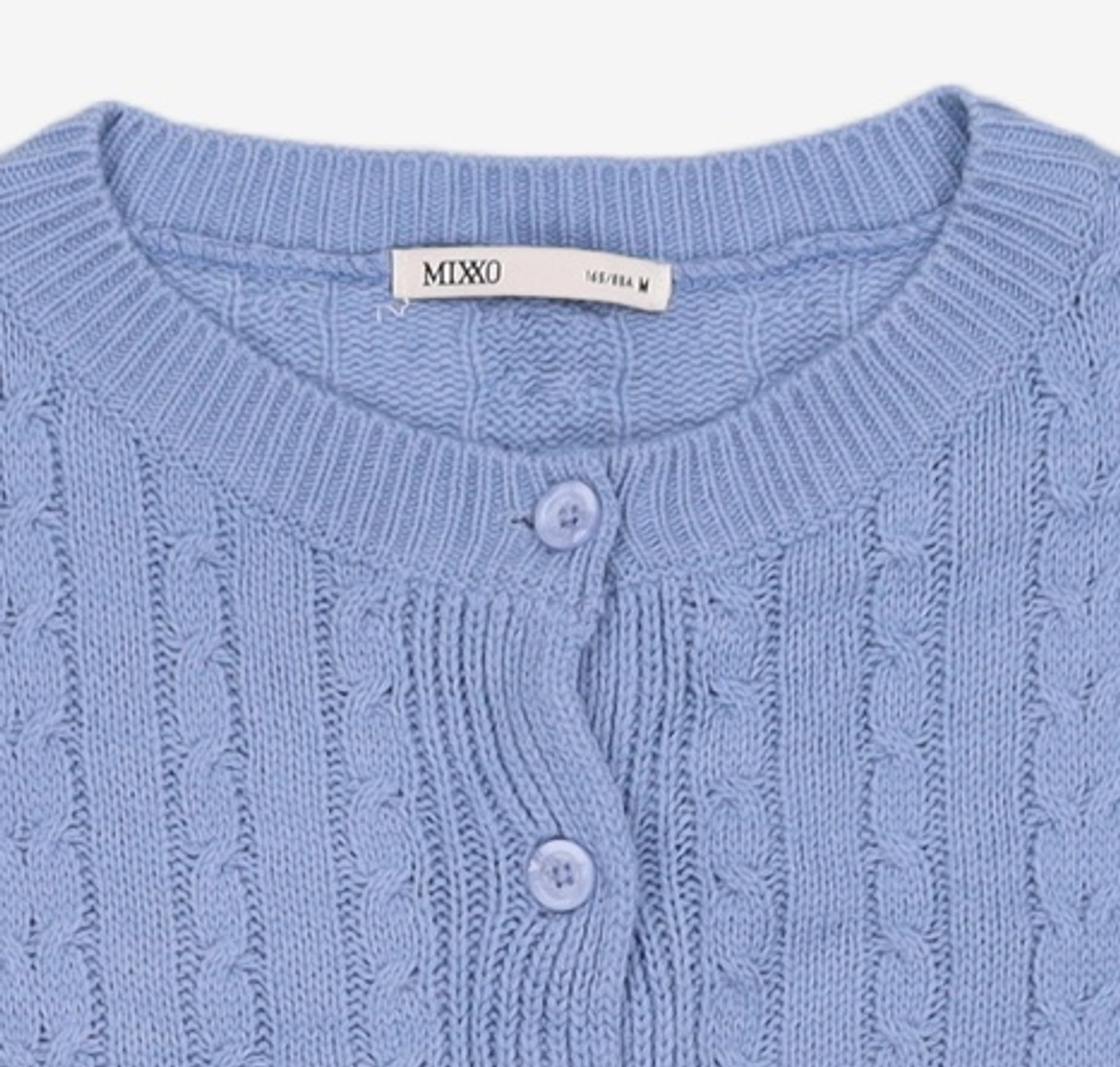 미쏘(MIXXO) 라운드 잔케이블 가디건 MIWCKB312T M