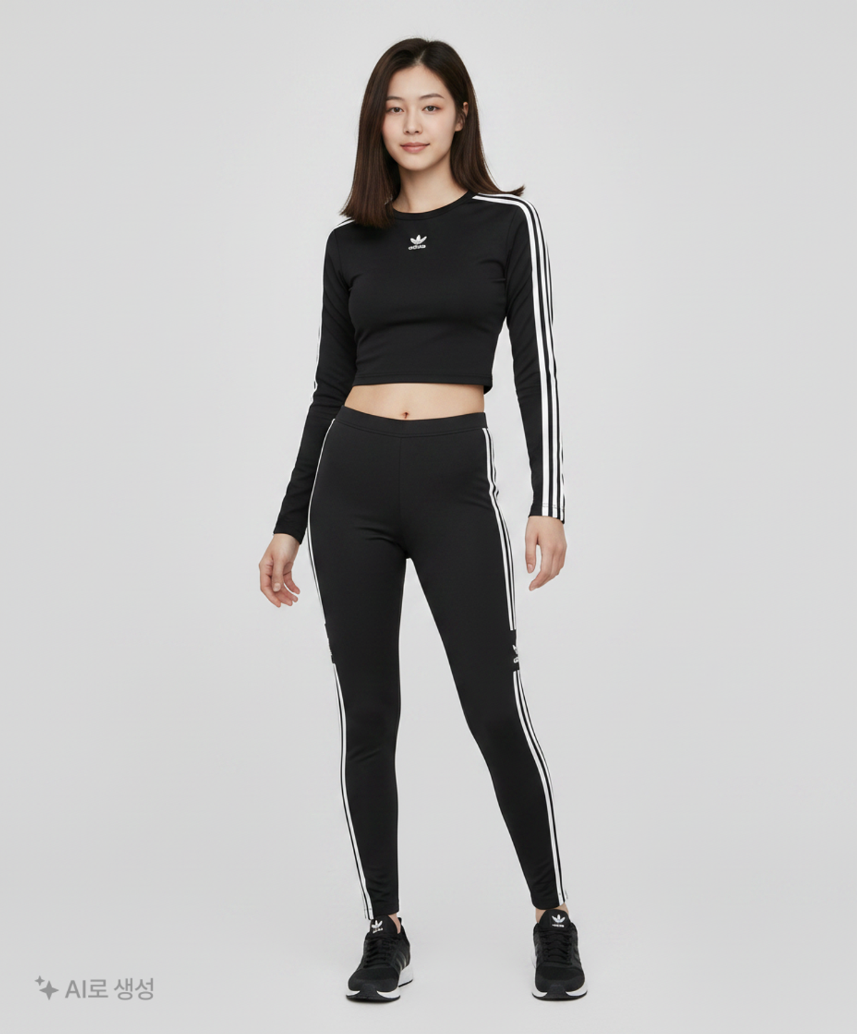 아디다스(ADIDAS) 트레포일 레깅스 - 블랙 / DV2636 8