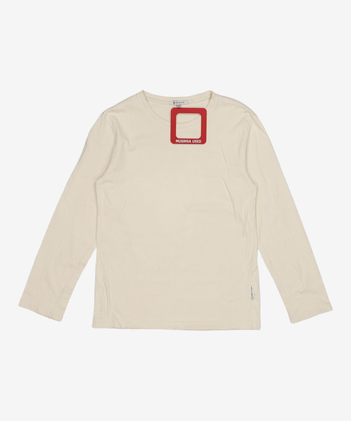 에이카화이트(AECA) STANDARD LONG SLEEVE TEE-COCOA 90