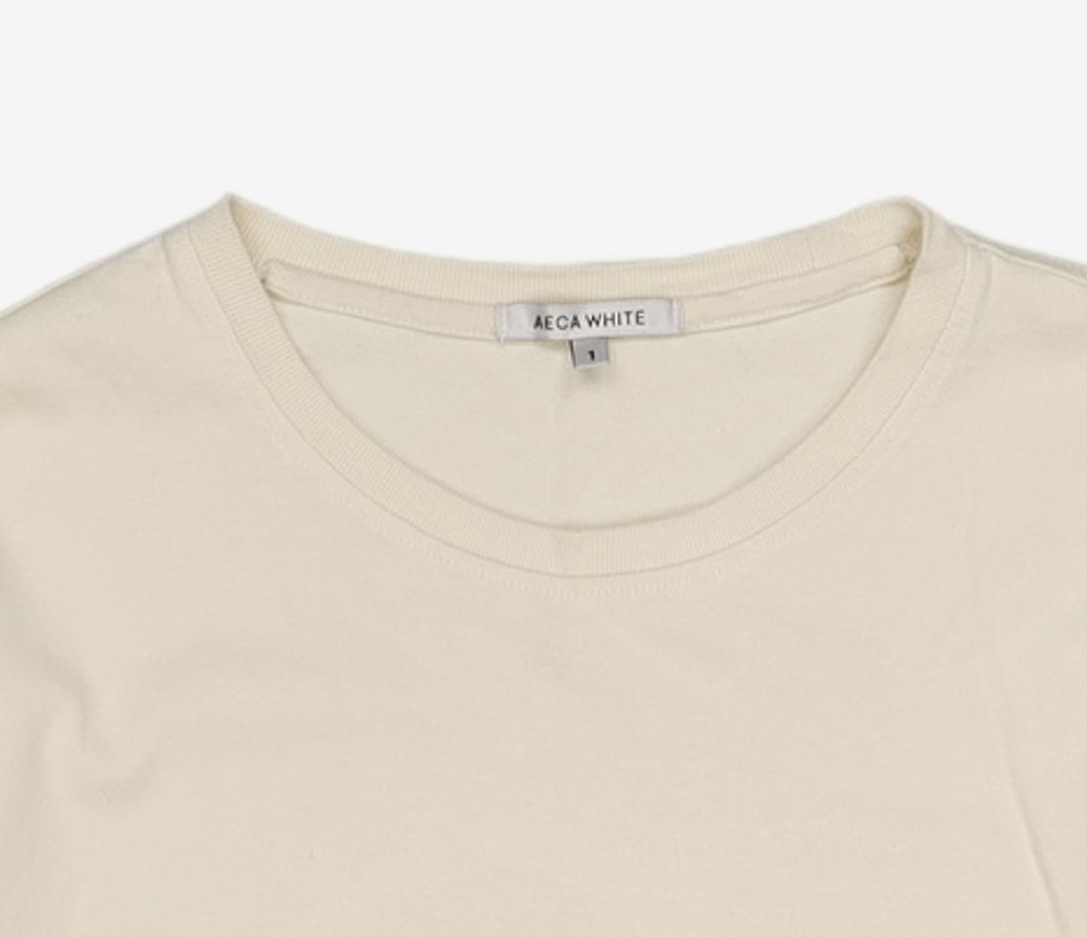 에이카화이트(AECA) STANDARD LONG SLEEVE TEE-COCOA 90