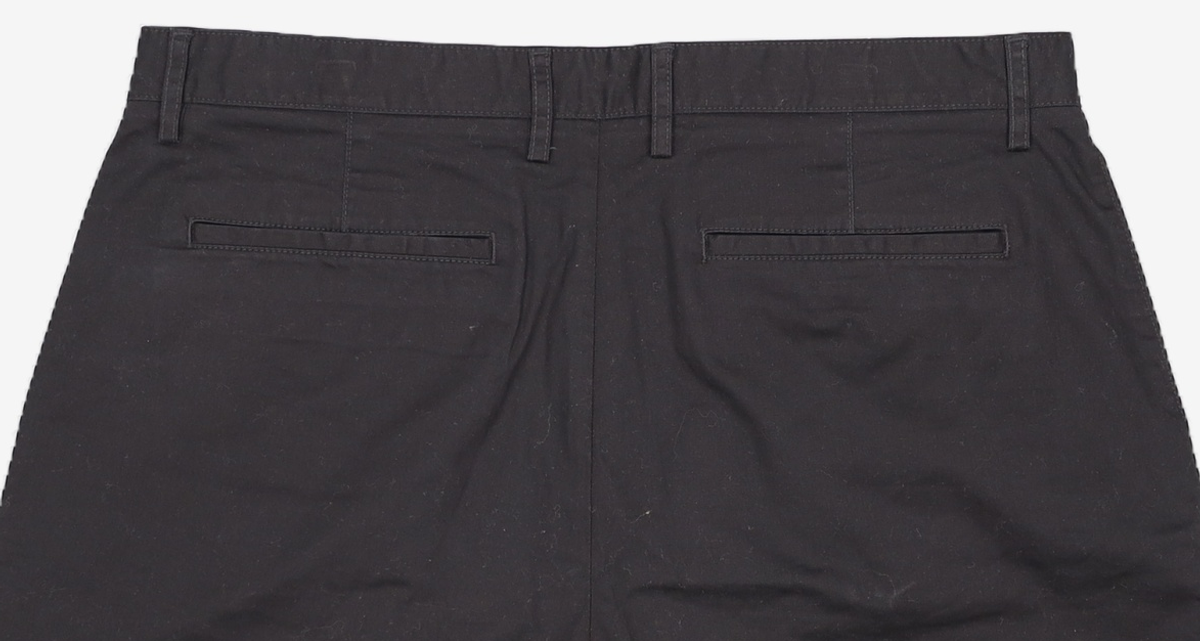 무신사 스탠다드(MUSINSA STANDARD) 와이드 핏 치노 쇼츠 [블랙] 36