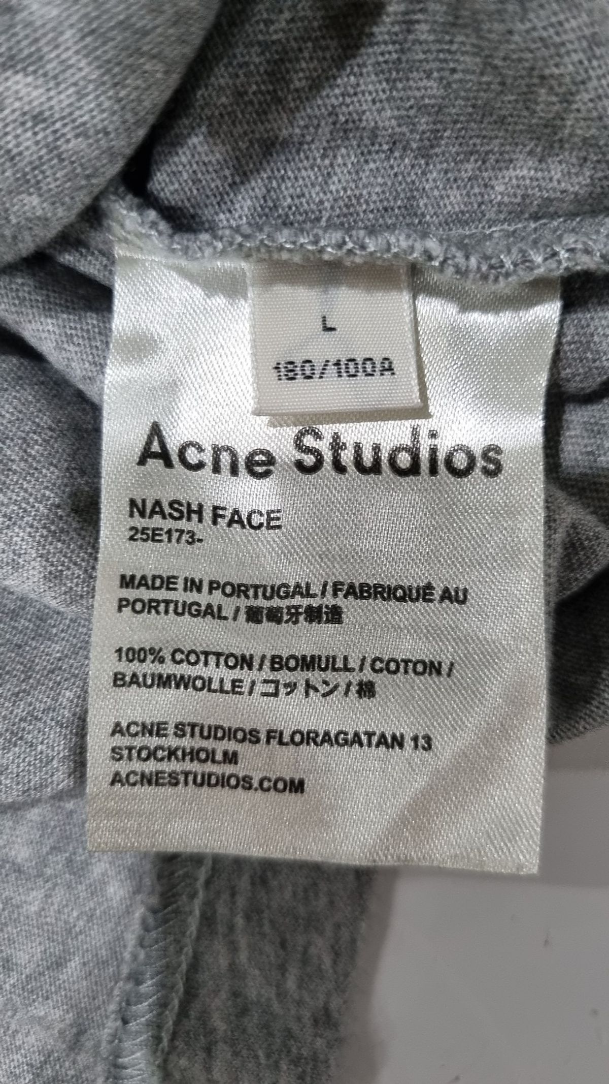 아크네 스튜디오(ACNE STUDIOS) 20SS 내쉬 페이스 티셔츠 7컬러 25E173 XL L