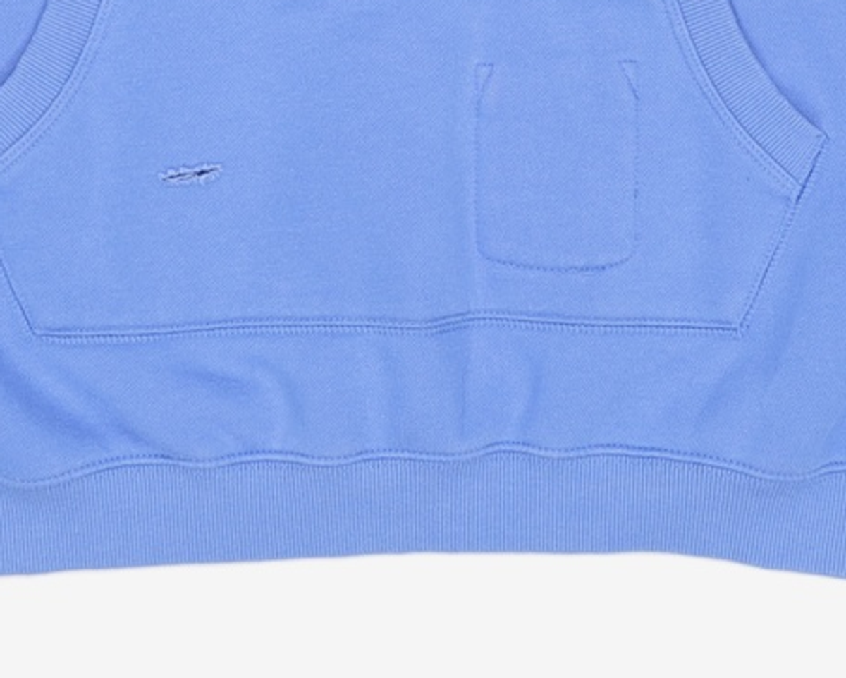 썬러브투어(SUNLOVETOUR) Faded Patch Pocket Crew Blue L
